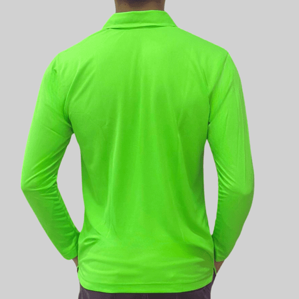 POLO MANGA LARGA DRY FIT VERDE - Imagen 2