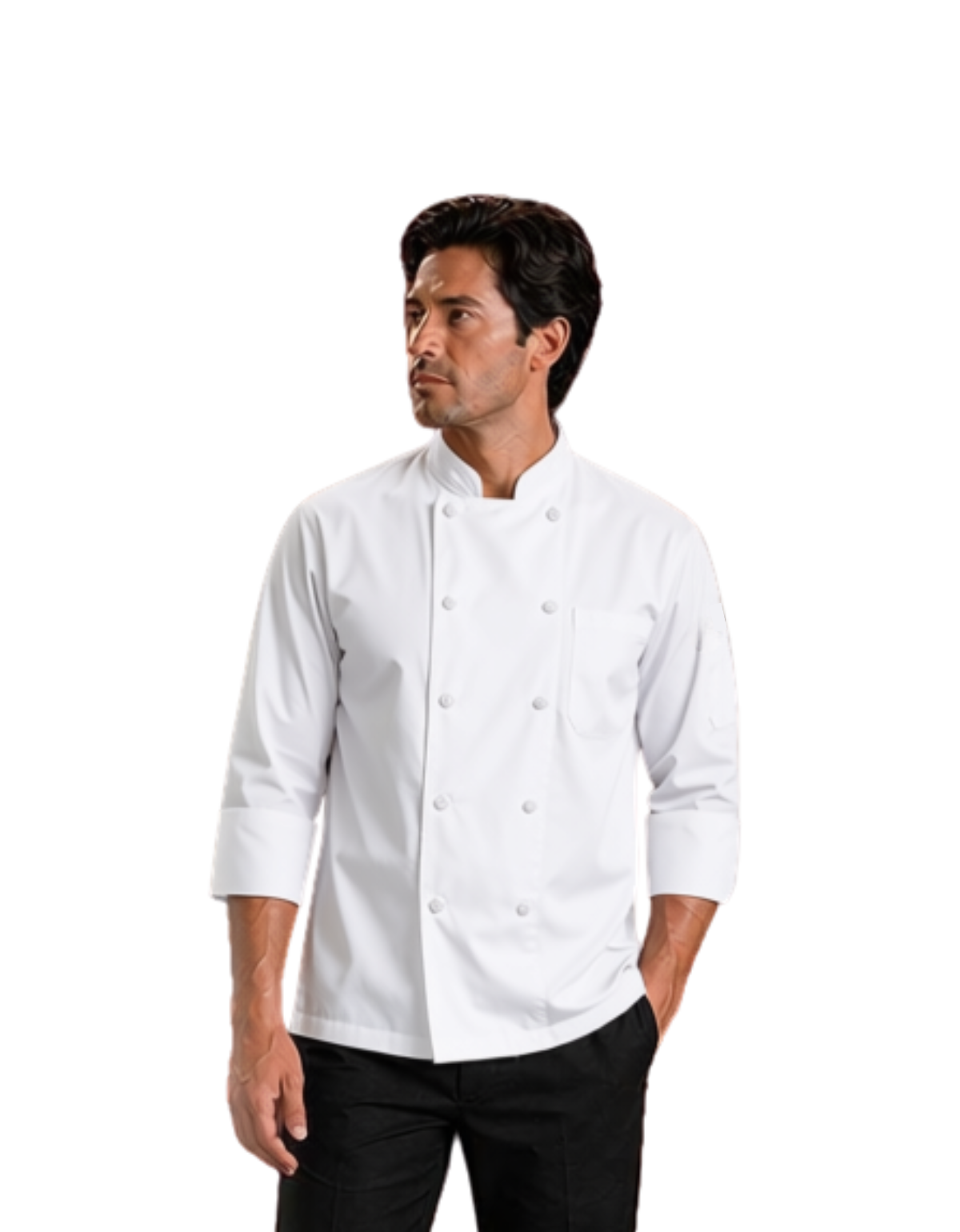 Filipina de chef repelente con tecnología antifluidos manga 3/4 - Imagen 4