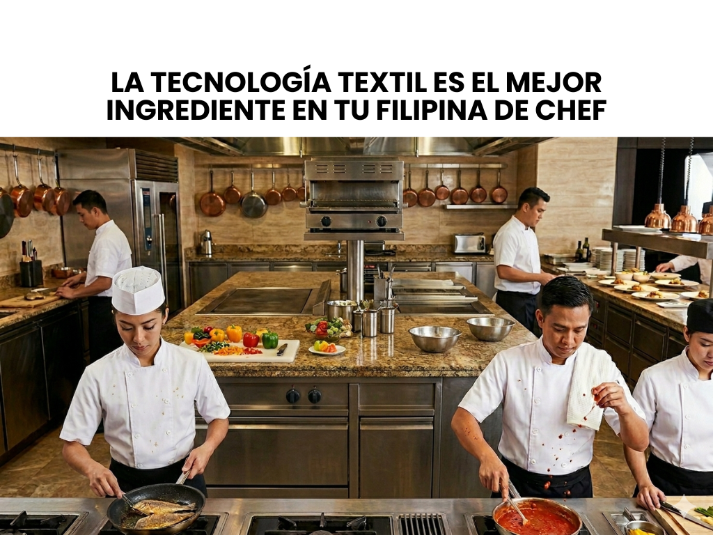 Tecnología textil Filipina de chef anti manchas