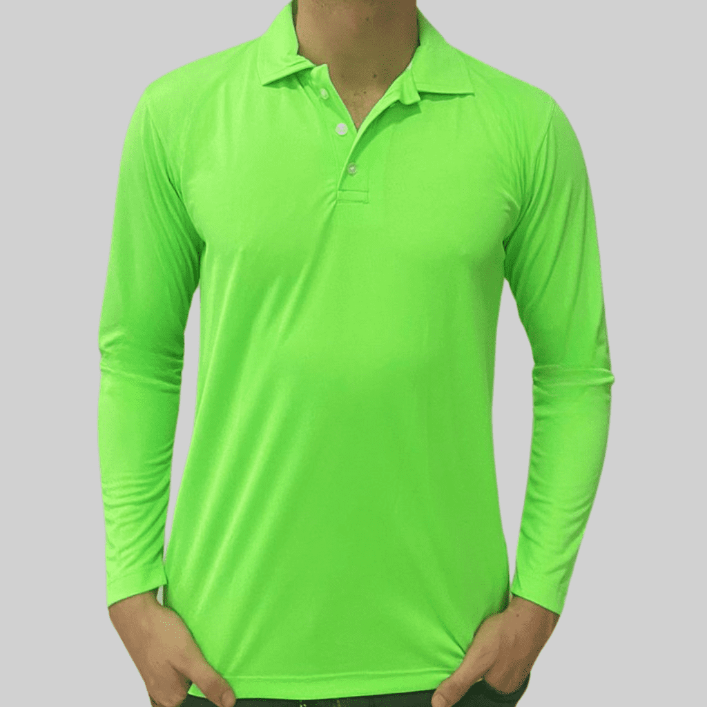 POLO MANGA LARGA DRY FIT VERDE